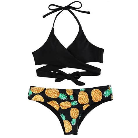 Damskie bikini dwuczęściowe strój na basen plażę M 11739511858 oficjalne archiwum Allegro