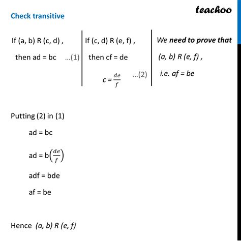 Class 12 Define Relation R In Set 𝑁 × 𝑁 As Follows For A B C