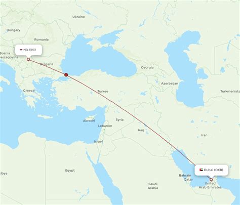 All Flight Routes From Dubai To Nis Dxb To Ini Flight Routes