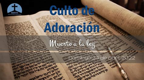 Culto De Adoraci N Am De Abril Berith