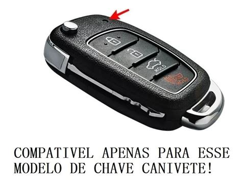 Capa De Silicone Chave Canivete Hyundai Hb20 2020 2021 Creta Mercado