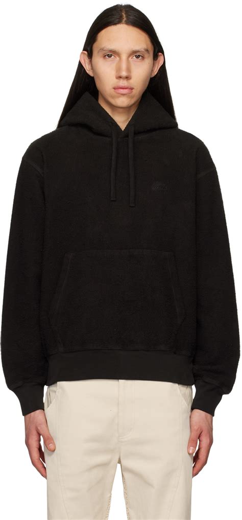 Stüssy Black Inside Out Hoodie Ssense