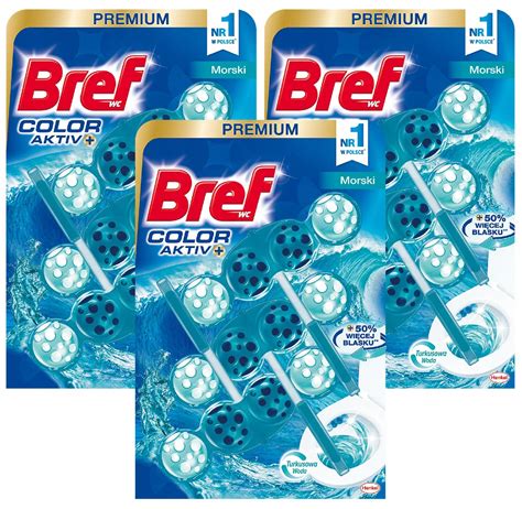 Bref Color Aktiv zawieszka WC barwiąca Ocean 9x50g 13421106703 Allegro pl