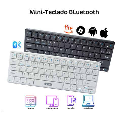 Mini Teclado Sem Fio Bluetooth Knup Devorador de Preços