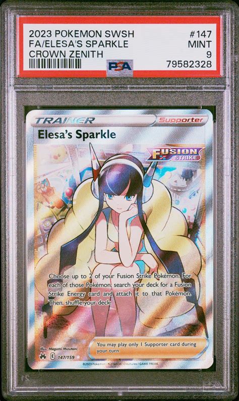 Pokemon Sword And Shield Crown Zenith Full Art Elesa S Sparkle