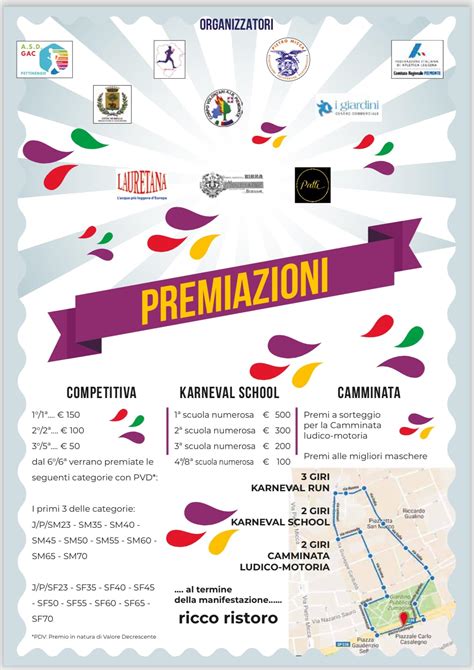 Biella Bi Karneval Run Sabato Febbraio Volantini Gare