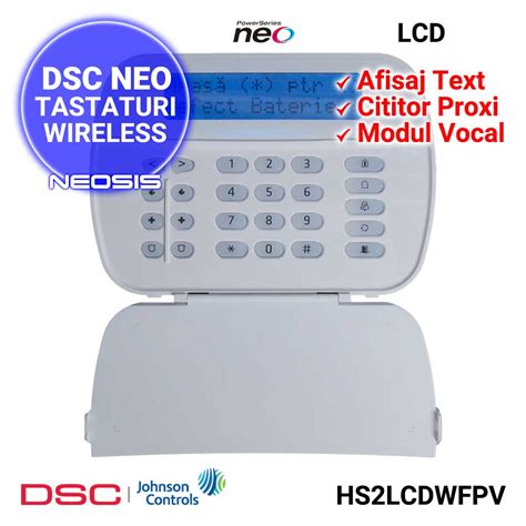 Tastatura Wireless Cu Modul Vocal Dsc Neo Hs Lcdwfpv Neosis Ro