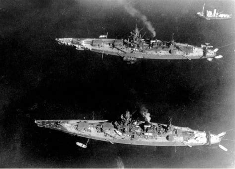 Aerial view of a pair of French battleships (unk) names...(p) taken ...