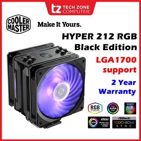 Cooler Master Hyper 212 RGB Black Edition With LGA1700 NEW PACKAGING