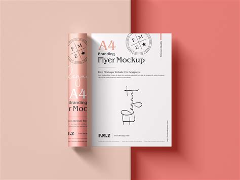 A4 Flyer Free Mockup Free Mockup World