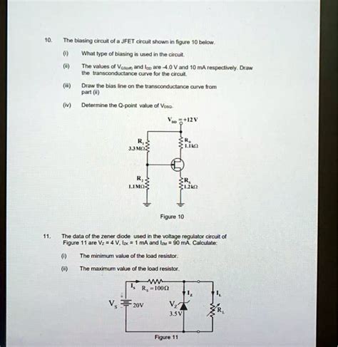 10 The Biasing Circuit Of A Jfet Circuit Shown In Figure 10 Below I