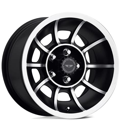 15 Staggered American Racing Wheels Vintage Vn47 Vector Satin Black