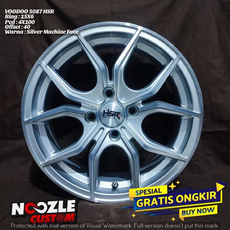 Jual Velg Mobil Ring Racing Hsr Voodoo R X Pcd X Et Cocok