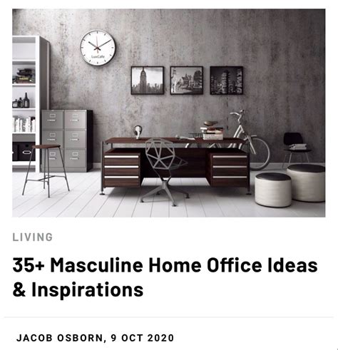 35 Masculine Home Office Ideas Inspirations Artofit