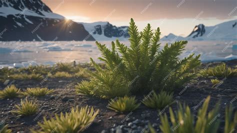 Premium AI Image | Plants at the antarctic