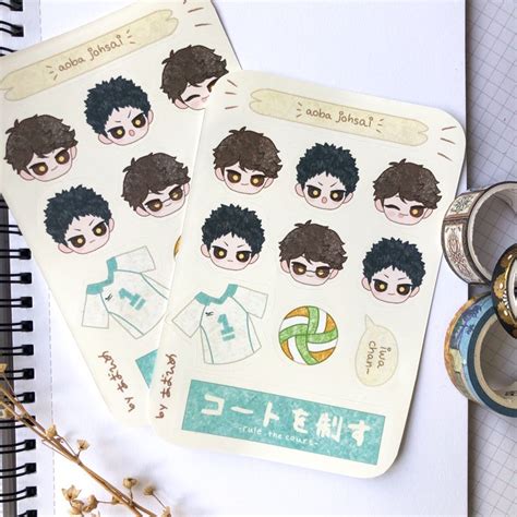 Jual Sticker Haikyuu Aoba Johsai Seijou Hologram Sticker Anime Oikawa