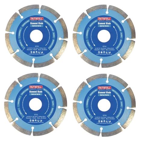 Faithfull Mm Diamond Disc Cutting Blade Pk Faidbset C Sealants