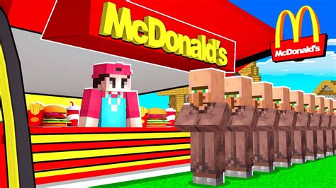 Ich ERÖFFNE einen VILLAGER MCDONALDS in Minecraft YouTube