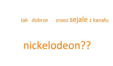 Czy Odgadniesz Seriale Z Nickelodeon Samequizy