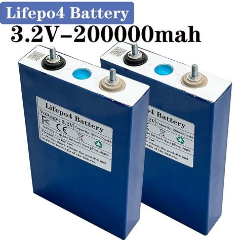 3.2v 200Ah Lifepo4 Аккумулятор класса A фосфат железа лития для гольфа ...