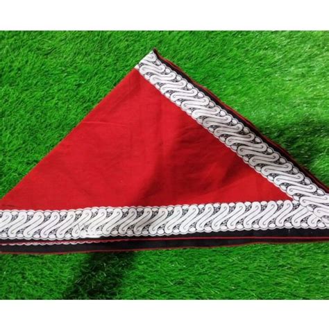 Jual Udeng Kepala Warna Merah Hitam Ikat Kepala Budaya Indonesia