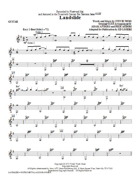 Landslide - Guitar | Sheet Music Direct