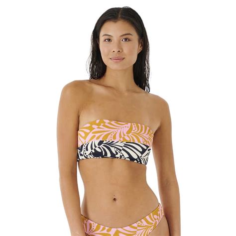 Rip Curl Afterglow Swirl Bandeau Bikini Top Pink Dressinn