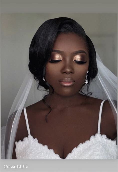 Black Wedding Makeup Glam Bride Makeup Makeup For Black Skin Natural