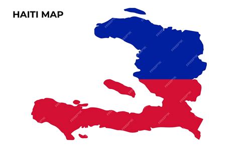 Premium Vector Haiti National Flag Map Design Illustration Of Haiti