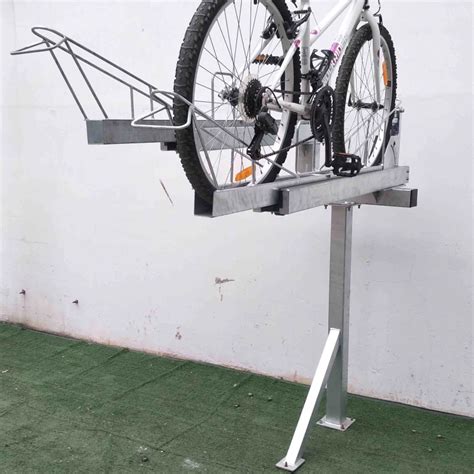 New Design Two Double Outdoor Black Parking Bike Display Rack Holder