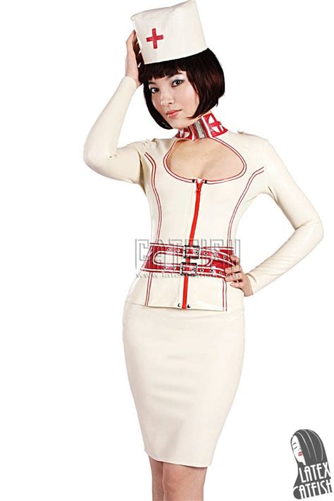 Sexy Nurse Uniform Latex Dress Etsy