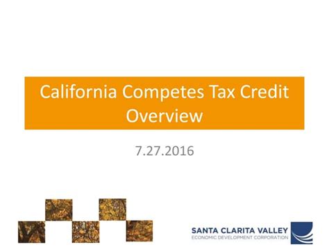 California Competes Tax Credit Overview | PPT