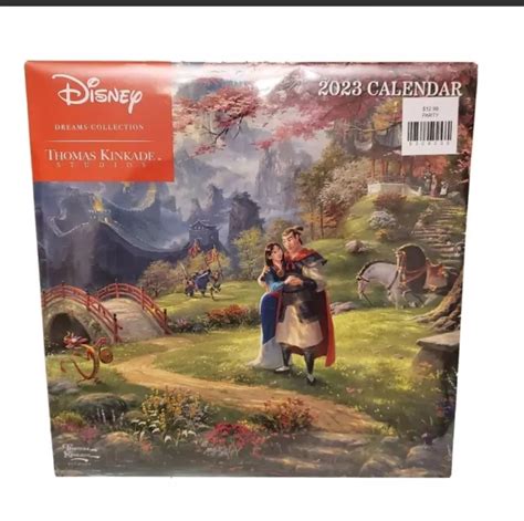 DISNEY DREAMS COLLECTION By Thomas Kinkade Studios 2023 Calendar New 9