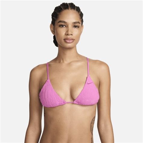 Nike Swim Retro Flow String Bikini Top Playful Pink Nesse