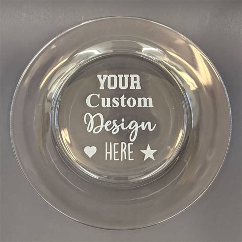 Custom Engraved Glass Plate Etched Glass Personalized Glass Plate - Etsy