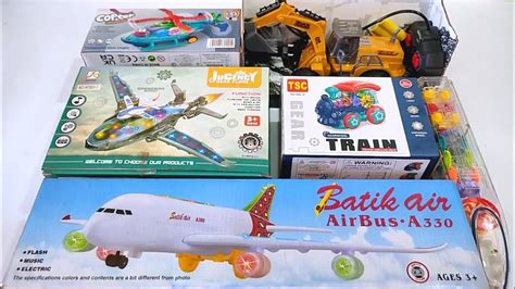 Unboxing Pesawat Terbang Airbus Batik Air Helikopter Kereta Api Rc