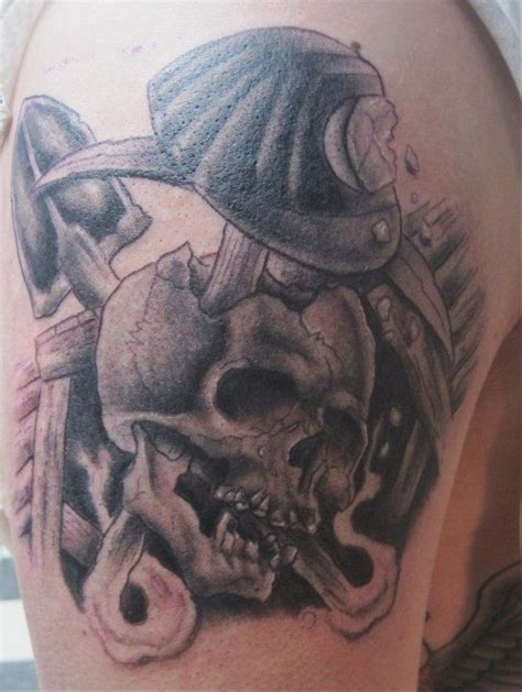 coal miner skull tattoo - sdfashion-lifestyle