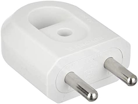 Anchor By Panasonic 6A 2 Pin Plastic Plug Top 240V White Pack Of 5