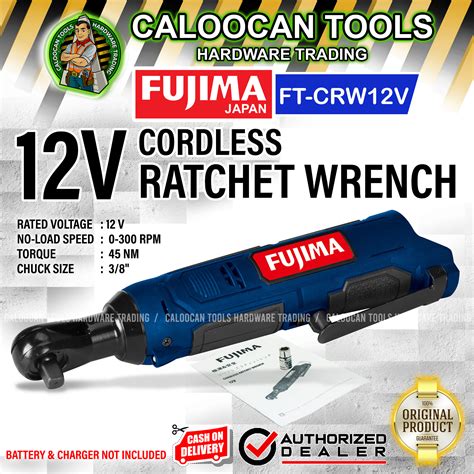 FUJIMA Japan 12V Cordless Ratchet Wrench FT CRW12V CALOOCAN TOOLS