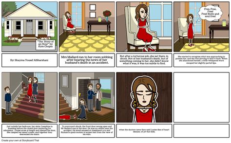 The Story Of An Hour Storyboard By Shaymayousef