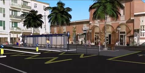 Giulianova Completo Restyling Della Piazza Della Stazione Ferroviaria