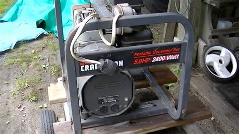 Craftsman 5hp 2400watt Generator Craigs List Freebie Part 1 Youtube