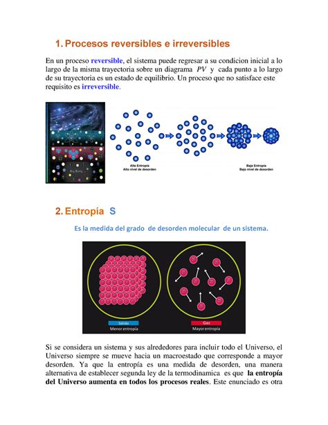 Teor A Procesos Rev Irrev Y Entrop A Procesos Reversibles E