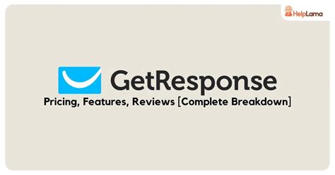 GetResponse Pricing Features Reviews Complete Breakdown Helplama