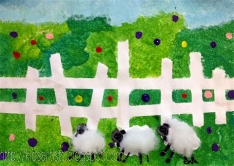 Kids Artists: Sheep in the meadow