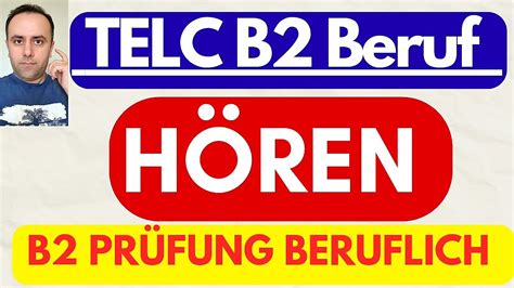 Telc B Beruflich H Ren Deutsch Test F R Den Beruf B Teil