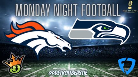 Week Monday Night Football Draftkings Picks Mnf Broncos Seahawks