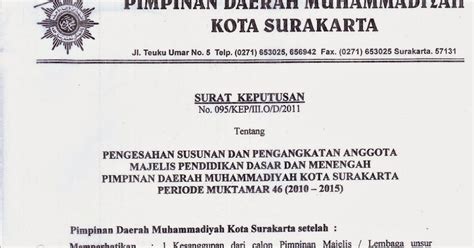 Contoh Sk Pengangkatan Takmir Masjidl Free