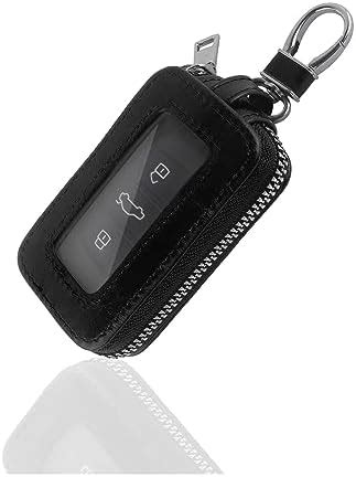 Jaorty Car Key Chain Bag Genuine Leather Key Chains Case Smart Keychain