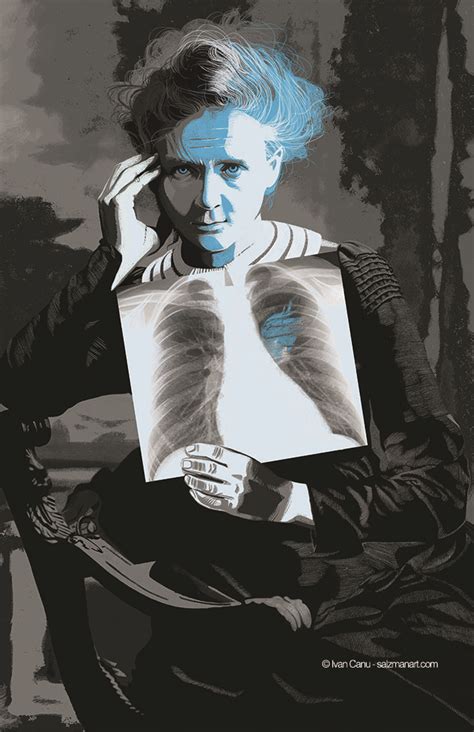 Ivan Canu illustrated a portrait of double Nobel Prize-winner Marie Curie for Cromosomaxx, an ...